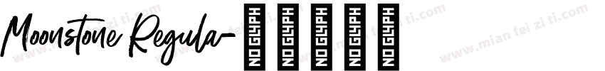 Moonstone Regula字体转换